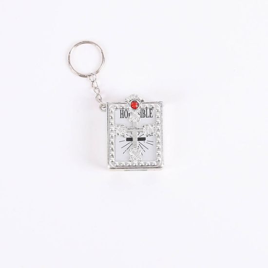 Picture of Keychain Bible Ornate Silver - PK6