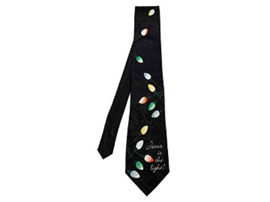 Picture of Tie Polyester Jesus Is Light