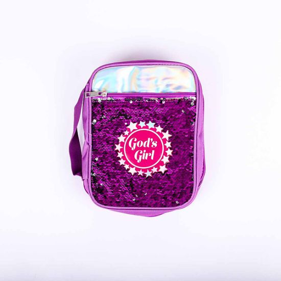 Picture of Bible Cover Sequin Gods Girl Medium