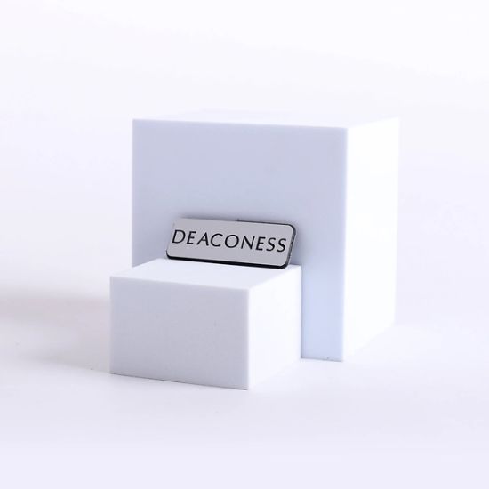 Picture of Badge Engraved Contemporary Deaconess Silver Magnet