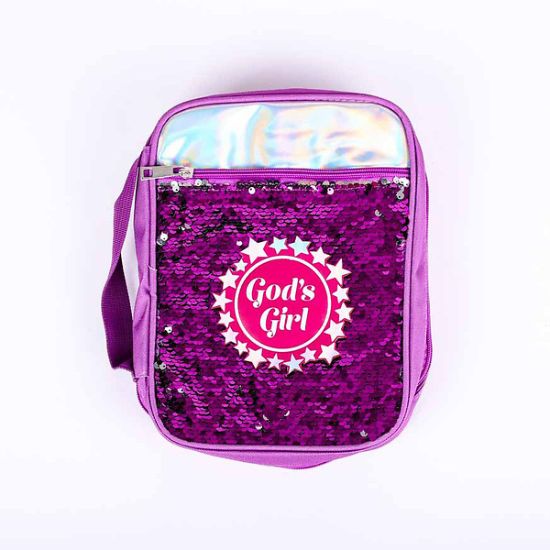 Picture of Bible Cover Sequin Gods Girl Large