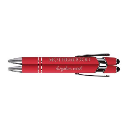 Picture of Gift Pen Soft Touch Motherhood Kingdom Work Coral