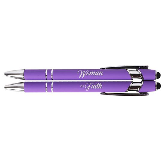 Picture of Gift Pen Soft Touch Woman of Faith Lavender
