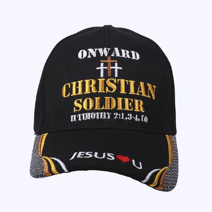 Picture of Cap Onward Christian Soldier Black