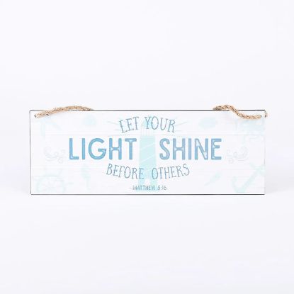 Picture of Wall Decor Metal W/ Rope Light Shine