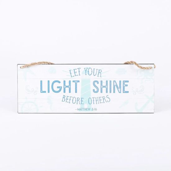 Picture of Wall Decor Metal W/ Rope Light Shine
