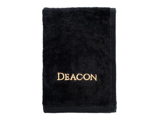 Picture of Pastor Towel Deacon Black Cotton