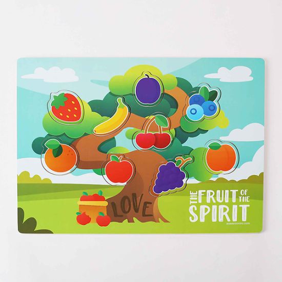 Picture of Puzzle Wood Chunky Fruit of the Spirit