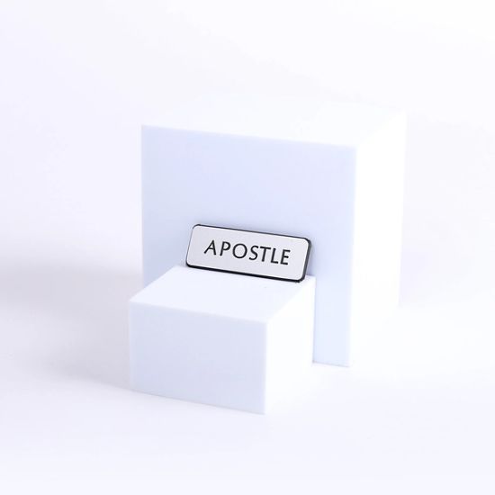 Picture of Badge Engraved Contemporary Apostle Silver Magnetic