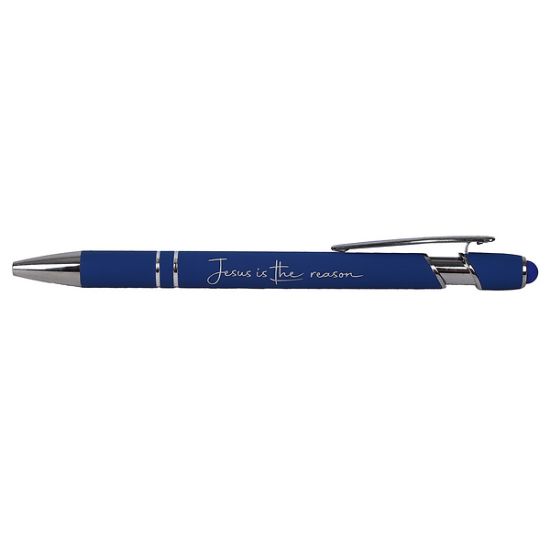 Picture of Gift Pen Soft Touch Jesus Is the Reason Royal Blue