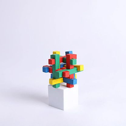 Picture of 3D Stumbling Block Wooden Puzzle Intertwined