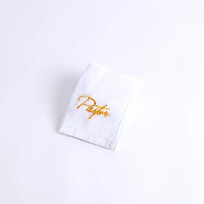 Picture of Pastor Towel Pastor White Cotton