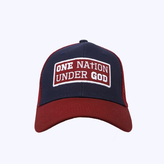 Picture of Cap One Nation Under God Navy/Burgundy