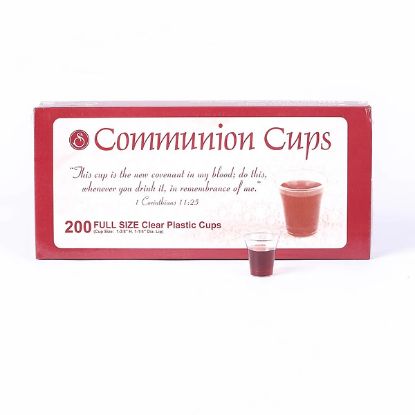 Picture of Communion Cups Clear Full Size 1 3/8in 200CT