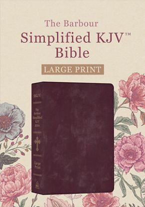 Picture of Barbour Simplified KJV Bible--Large Print [Shimmering Velvet Burgundy]