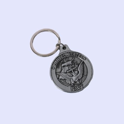 Picture of Keychain  St Michael Navy PK4