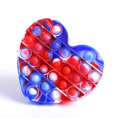 Picture of Peace Popper Heart - Red, White, Blue