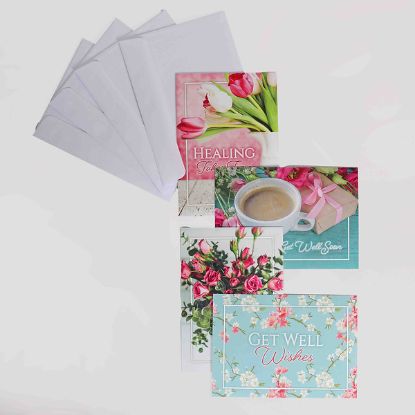 Picture of Boxed Cards Get Well Heartfelt Prayers 12CT