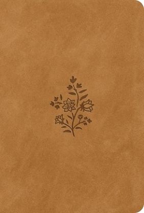 Picture of ESV Large Print Value Compact Bible (Trutone, Nubuck Caramel, Wildflower Design)
