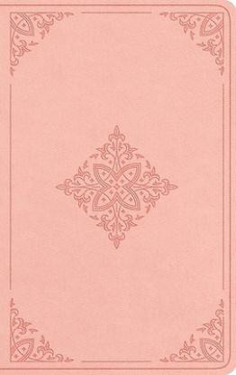 Picture of ESV Large Print Value Thinline Bible, Red Letter (Trutone, Blush Rose, Fleur-De-Lis Design)