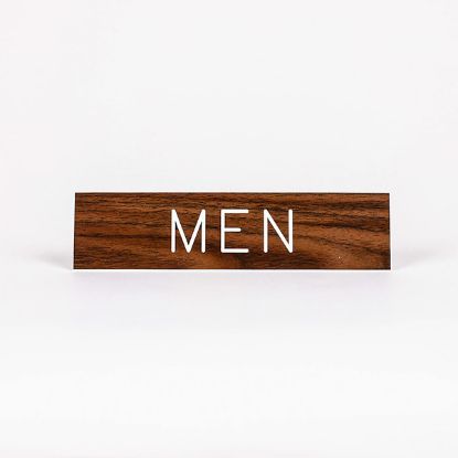 Picture of Men Formica Sign 2x8 with Adhesive Back