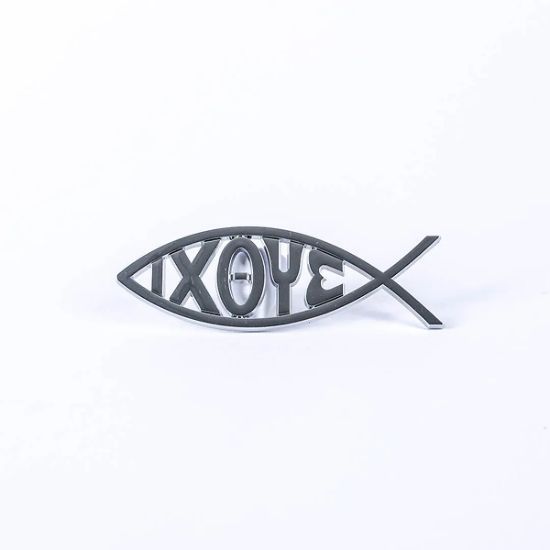 Picture of Silver IXOYE Fish Auto Emblem
