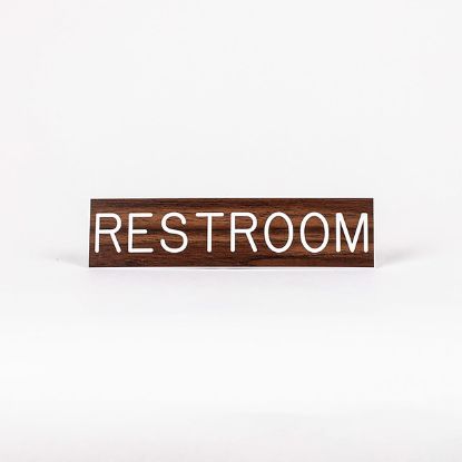 Picture of Restroom Formica Sign 2x8 with Adhesive Back