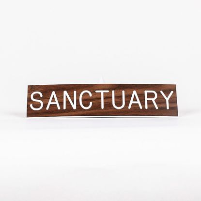 Picture of Sanctuary Formica Sign 2x8 with Adhesive Back