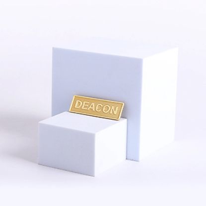 Picture of Gold Metal Deacon Pin-On Badge