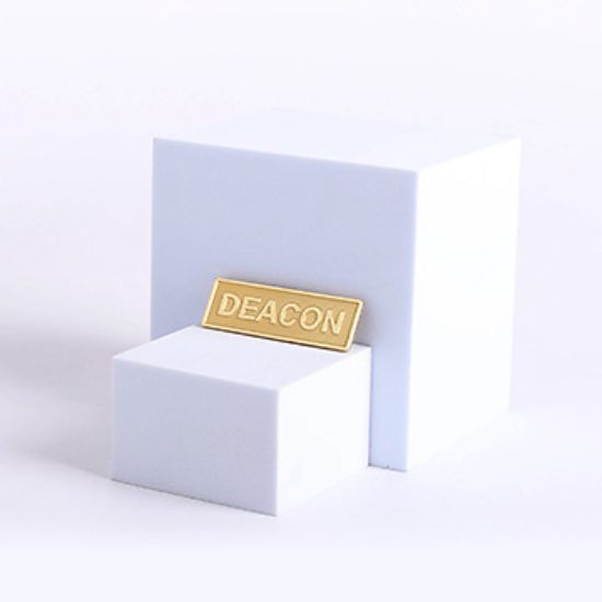 Picture of Gold Metal Deacon Pin-On Badge