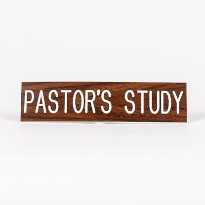 Picture of Pastor's Study Formica Sign