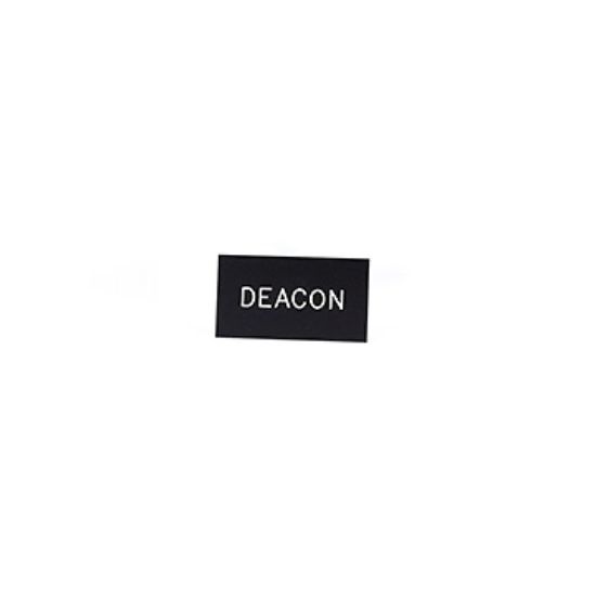 Picture of Black and White Deacon Magnetic Badge
