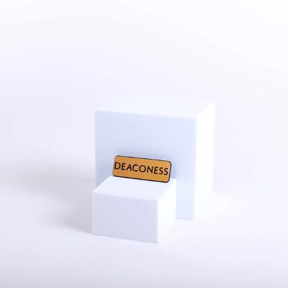 Picture of Contemporary Engraved Gold Deaconess Badge