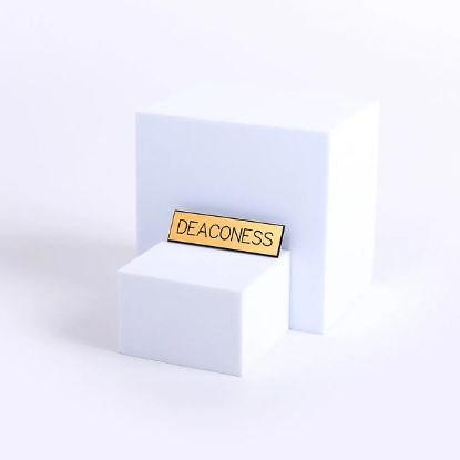 Picture of Gold and Black Deaconess Pin-On Badge