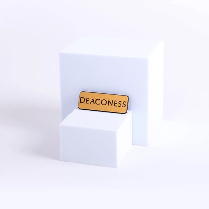 Picture of Contemporary Engraved Gold Deaconess Badge