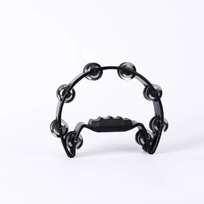 Picture of Half Moon Double Row Tambourine - Black