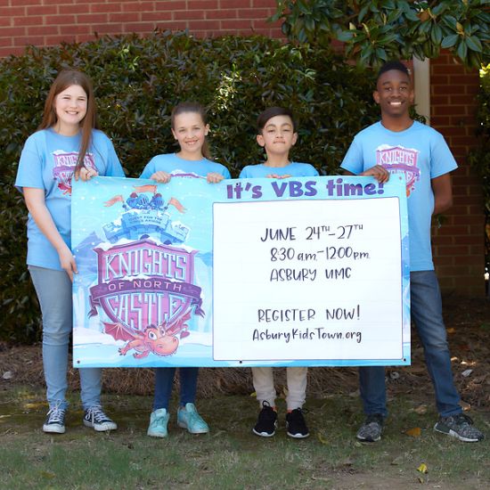 Picture of Vacation Bible School (VBS) 2020 Knights of North Castle Outdoor Banner