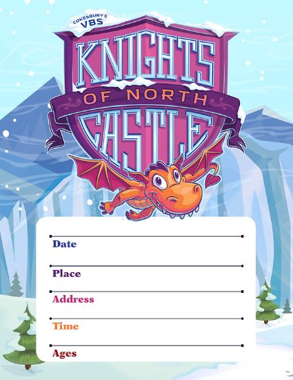 Picture of Vacation Bible School (VBS) 2020 Knights of North Castle Small Promotional Poster (Pkg of 2)