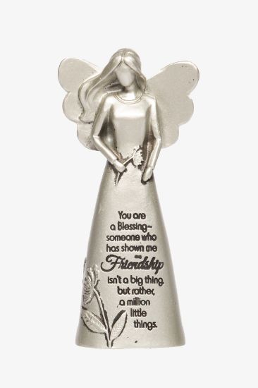 Picture of Graceful Metal Friendship Angel Figurine 5"