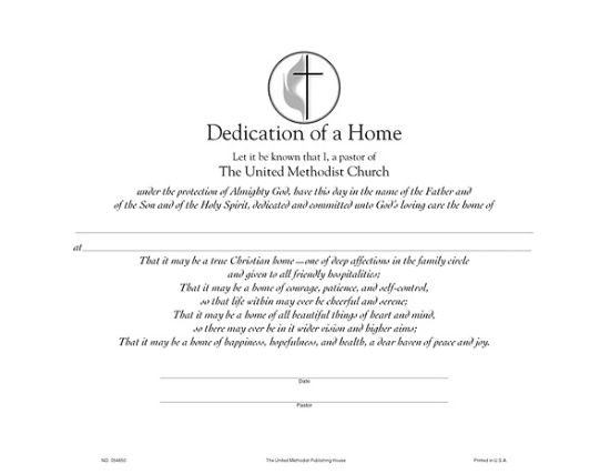 Picture of Software Certificate of Dedication of a Home Download