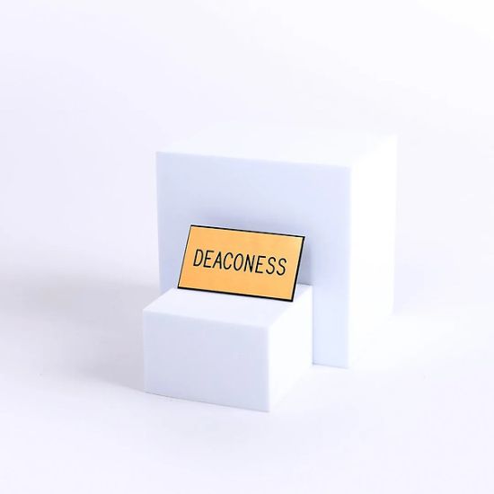 Picture of Gold and Black Deaconess Clip-On Badge