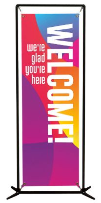 Picture of Welcome Vivid Colors 2' x 6' Banner