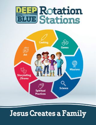 Picture of Deep Blue Rotation Stations: Jesus Creates a Family - Entire Unit Download