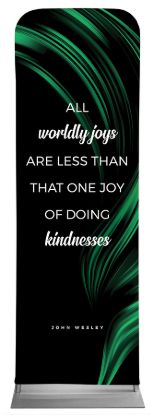 Picture of All Worldly Joys Color Swirl Words of Wesley Sleeve Banner