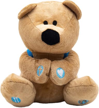 Picture of Prayer Bear 10" Plush Stuffed Animal with Prayer Book and Backpack