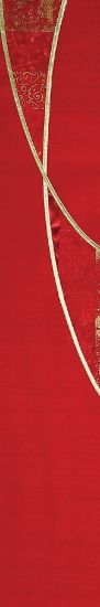 Picture of Helix Red Dupioni Lectern Scarves (Pair)