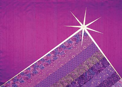 Picture of Star Magenta Dupioni Altar Frontal