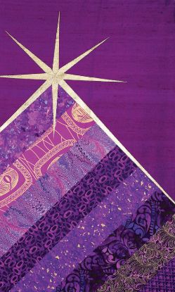 Picture of Star Magenta Dupioni Pulpit Parament