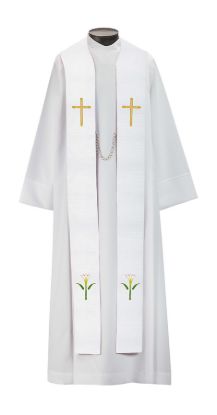 Picture of Castle Craft Series White Embroidered Overstole