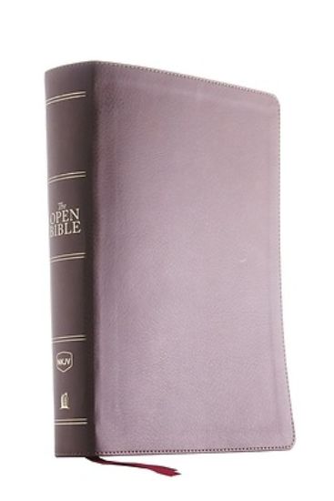 Picture of The NKJV, Open Bible, Imitation Leather, Brown, Red Letter Edition, Comfort Print